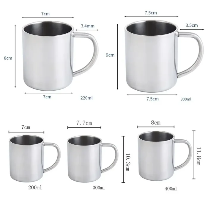 Tasse à café portable en acier 6
