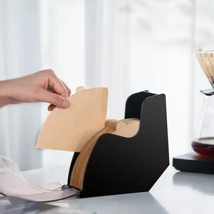 Porte-filtre à café à couvercle rabattable 6