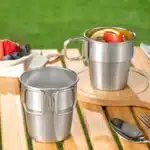 Tasse à bière et vin à poignée pliable 1