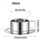 Tasses à café et soucoupes