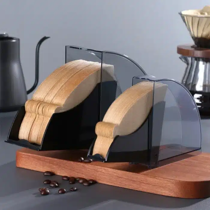 Porte-filtre à café à couvercle rabattable 2