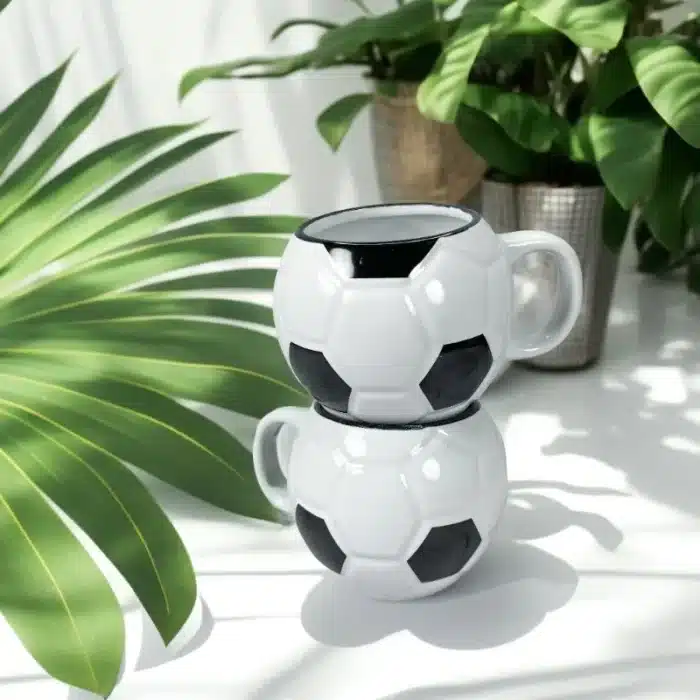 Tasse à café en céramique en forme de Football 4