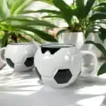 Tasse à café en céramique en forme de Football 1