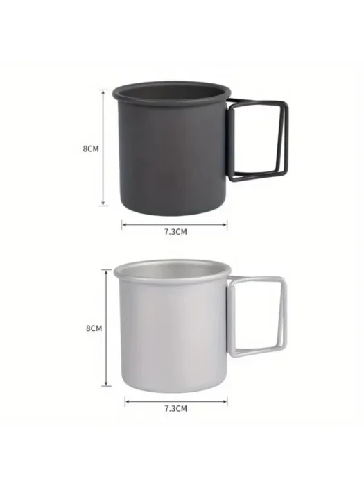 Tasse de Camping poignée pliable 5