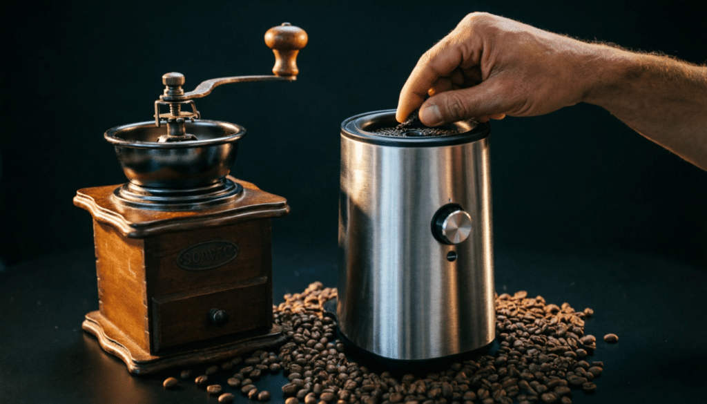 moulin à café manuel ou électrique