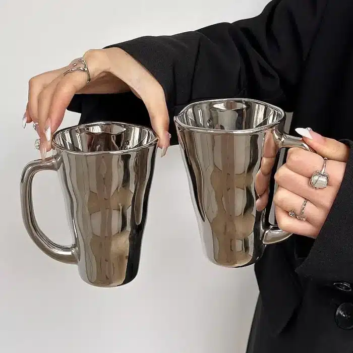 Mug en argent créatif 1