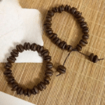 Bracelet en grains de café naturel