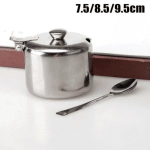 Mini pot à sucre avec couvercle et cuillère