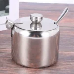 Mini pot à sucre avec couvercle et cuillère 2