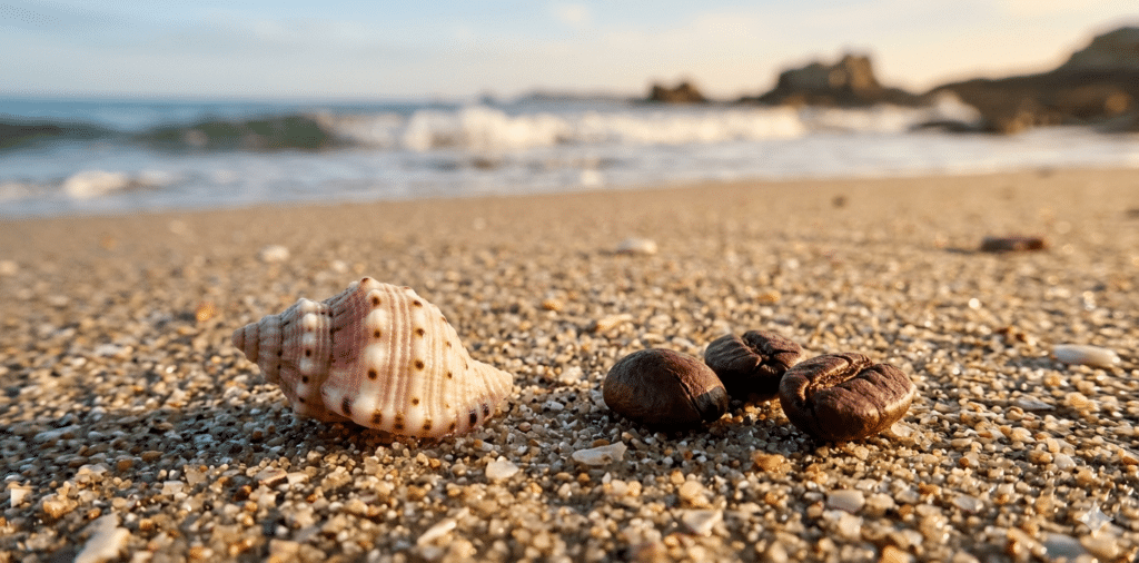 Coquillage grain de café