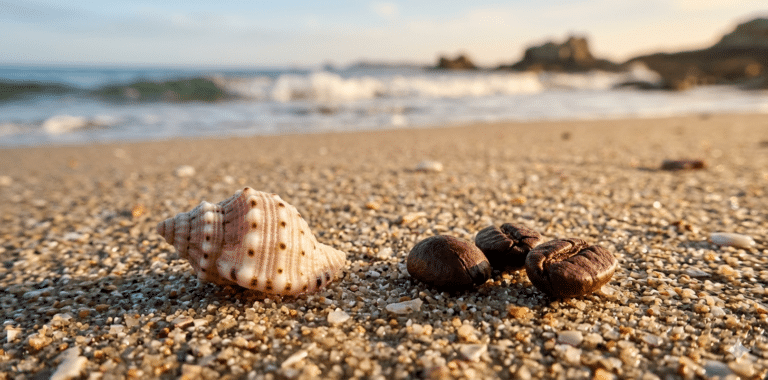 Coquillage grain de café