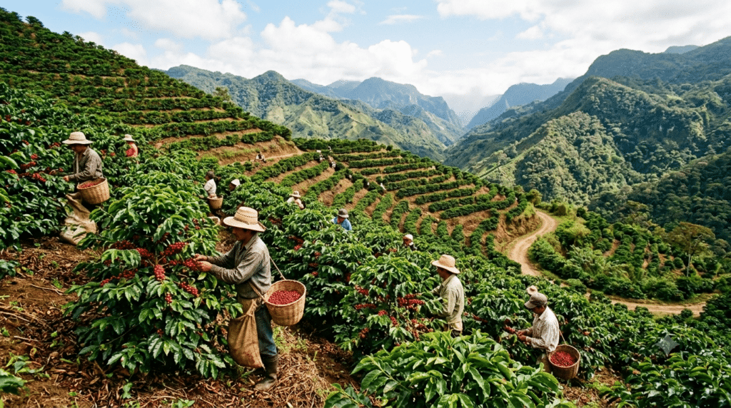 plantation de café bio