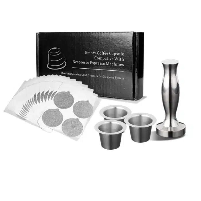 Nespresso dosettes de café en acier inoxydable capsules rechargeables 1