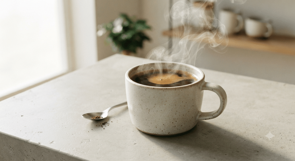 Singular Coffee : café fumant